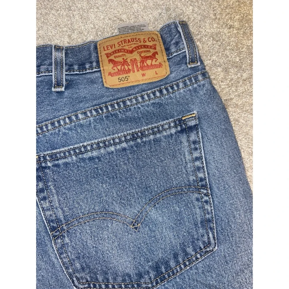 Levi's‎ 505 Mens Big & Tall Jeans Sz 50x30 Relaxed Fit Straight
